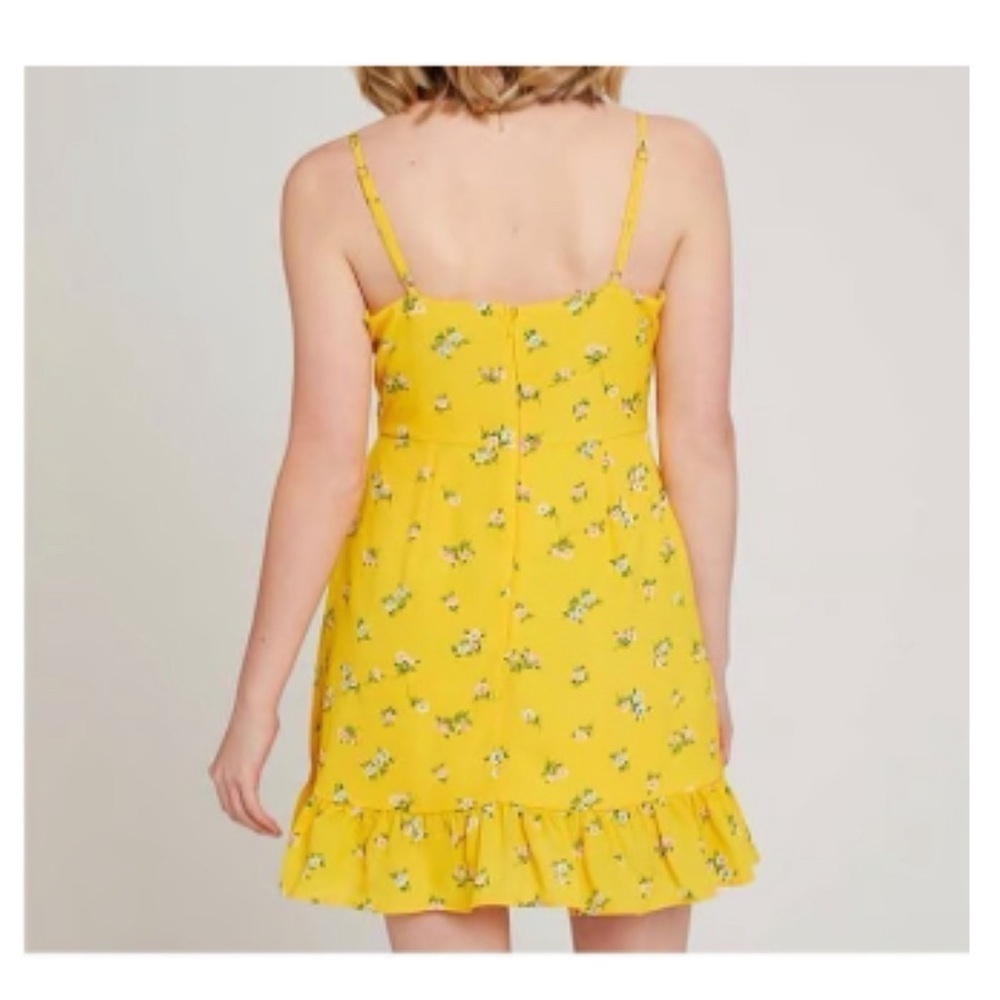 ALTER'D STATE yellow floral dress size small - Picture 3 of 11